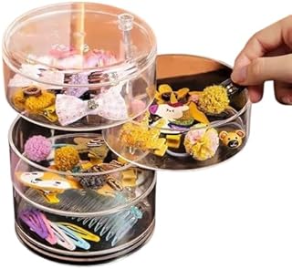 منظم إكسسوارات أكريليك شفاف 4 دور – تصميم عملي أنيق لتخزين المجوهرات والمكياج والاكسسوارات S