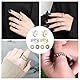 8-Stück Anti Stress Ring,Akkupressurringe mit Akupressur Ring Set,Verstellbare Anti Stress Ring,Effizient Linderung von Ängsten und Antistress Ringe für Mädchen und Frauen Stress Relief Ängstlichkeit