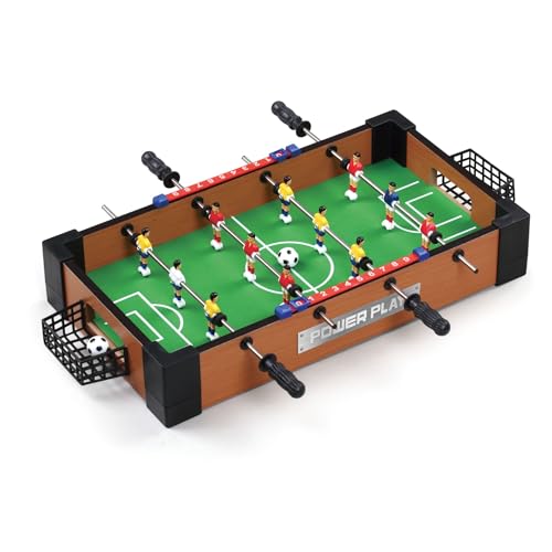 Power Play Table Top Football Game Wooden Outdoor Indoor Game for Kids and Adults Small 16 Inch