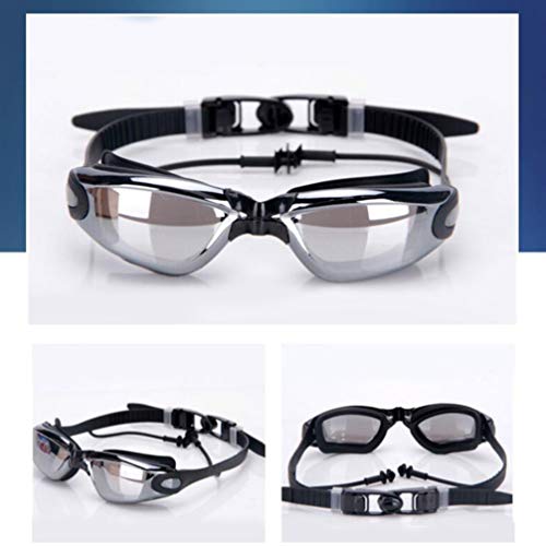 CLISPEED 2PCS Chapeamento Óculos de Natação Anti-Nevoeiro Óculos de Natação Adulto Equipamento de Na