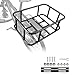 predolo Bike Back Basket Bikes Pannier Luggage Package Racks Takeaways Carrier Bike Rear Rack Bicycle Basket for Bicycles Cycling, 34.4cmx30.5cmx15cm
