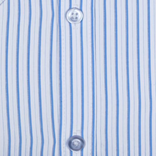 Image of ACCOX Premium Breathable Cotton Half Sleeves Striped Checkered Blue Formal Regular Fit Shirt for Men (S GCR06)