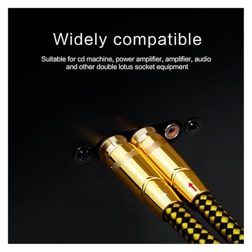 Câbles audio mâle vers mâle plaqués Or pour un son haute fidélité