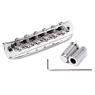 Alnicov – Pont de selle réglable avec dés à coudre pour guitare Mustang Jaguar et Jazzmaster – Chromé - Les Beatles, Paul McCartney, John Lennon, RIngo Starr, George Harrison Alnicov - Pont de selle réglable avec dés à coudre pour guitare Mustang Jaguar et Jazzmaster - Chromé – Image 7
