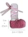 FIRST BALLET SLIPPERS - 0 to 1 month - Newborns- 100% HANDMADE KNITTED - BABY GIRL SHOES