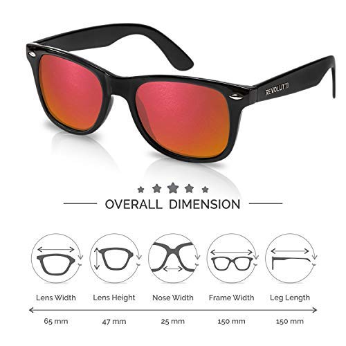 Polarized Sunglasses for Men and Women | Imperial Red UV400 Protection Factor Lenses with Maintenance Set4