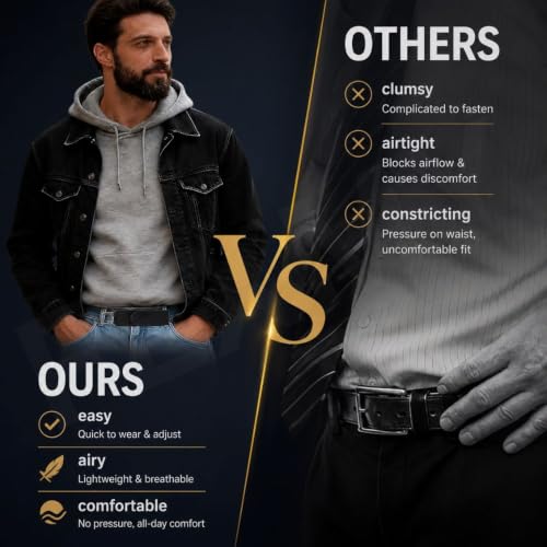 Image of Buckleless Belt Hook Tactical Metal Hook Elastic Belt - Unisex Buckle-Free Invisible Waist Belt for Men & Women, Premium Stretch Belt Alternative for Jeans, Chinos & EDC Work