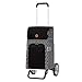 Andersen Shopper Alu Star höhenverstellbar mit Rad Ø 20cm und 47 Liter Tasche Mara schwarz