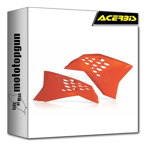 Radiator scoops Acerbis 0010297.010 orange de haute résistance pour KTM EXC 125