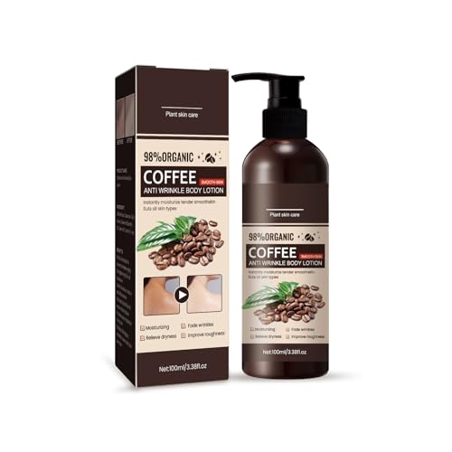 Loción corporal de café para piel hidratada, loción hidratante y suave para la piel, loción de manteca de cacao, crema corporal para piel seca, crema hidratante diaria para todo tipo de piel (1)