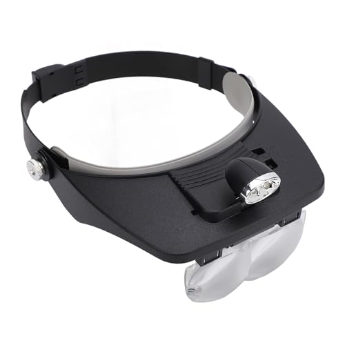 Jectse LED -Tirnacular Band Wrotment Verre-Angle Angle D'adaptable 4 Lens 2 LUMILES LED pour RÉPARATION DE Garde D'ÉVALUATION DE BIJOURS