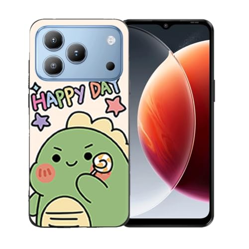 LCEHTOGYE �K�p Blackview Wave 7C�p�P�[�X�A�K�p Blackview Wave 7C (6,56")�ƌ݊����̂��钴���^�u���b�N�\�t�gTPU�V���R���Q���P�[�X�ی�J�o�[ - LLM49