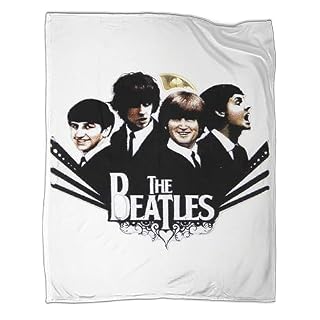 PGtaa Rock Band Couverture ←Paisse Et Chaude en Flanelle – Couverture De Canap← – Couverture 3D – Motif : The Beatles – 40x50inch(100x130cm) - Les Beatles, Paul McCartney, John Lennon, RIngo Starr, George Harrison