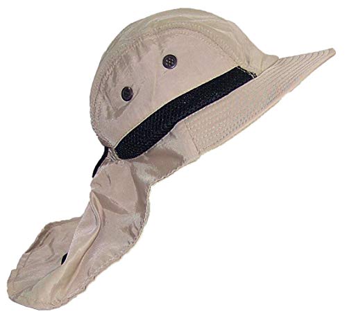 Tropic Hats Kid/Child Wide Brim Mesh Summer Cap W/Neck Flap (One Size)2