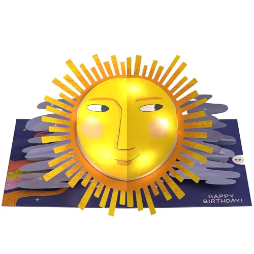 Lovepop Another Trip Around the Sun Light Up Pop Up Birthday Card - Funny 3D Cosmic Greeting Card for Him, Her, Men, Women, Kids (Birthday) 5x7 with Envelope - Thumbnail 6