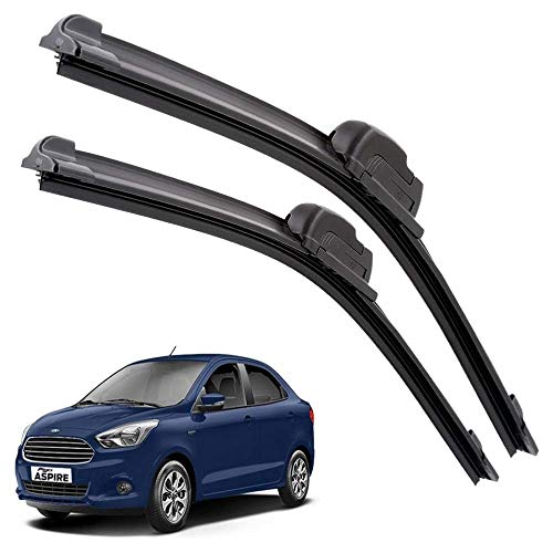 Image of Euro Care Windshield Car Wiper Blades Compatibility With Figo Aspire (Model : 2015-2019) - Set of 2Pc (D-22,P-16)