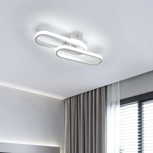 Pheashine Plafon LED Techo 32W Modernas Lamparas de Techo Rectangular Lampara LED Techo para Salón, Dormitorio, Cocina Luz Blanca 6500K