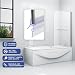 HNNHOME® - Sello para mampara de Ducha, «SuperClear», para Cristal de 6...