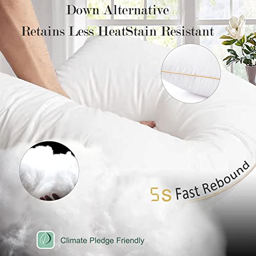 Mislili Pillows Queen Size Set Of 2, Cooling Hotel Luxury Pillows, Premium Soft Down Alternative Breathable Pillows For Bed, Pillow For Back, Stomach Or Side Sleepers #TOP4