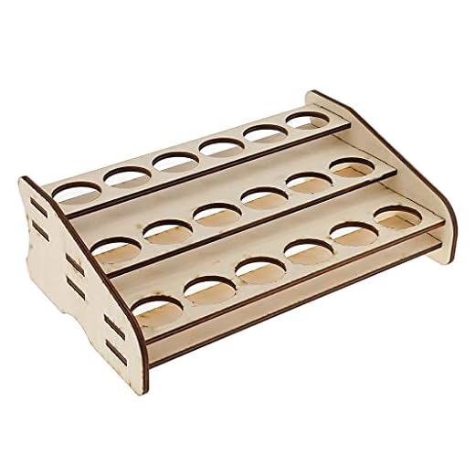 FLAMEER Madera Pigmento Pintura Botellas Rack Modelo Organizador Cepillo De Pintura Titular De Almacenamiento