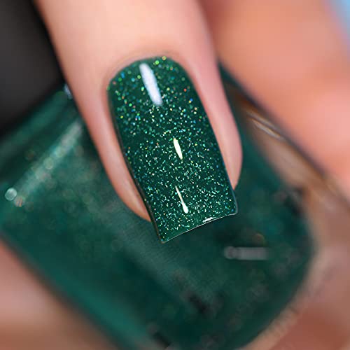 Image of ILNP Private Island - Tropical Green Holographic Nail Polish