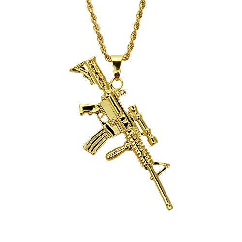 Colgante de acero de titanio y cadena de 76,2 cm para un look urbano diario unisex
