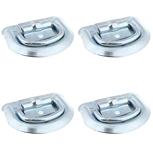 prasku Anillo de Amarre Forjado con Cadena de Amarre de Camión con Anillo en D de 4 Piezas