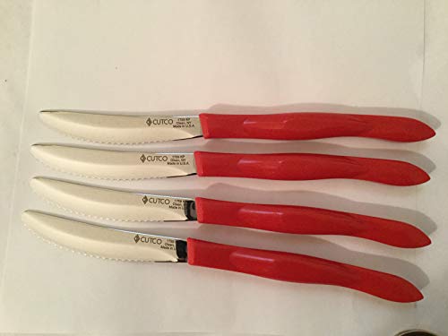 CUTCO Set of 4 Table Knives #1759 - Red