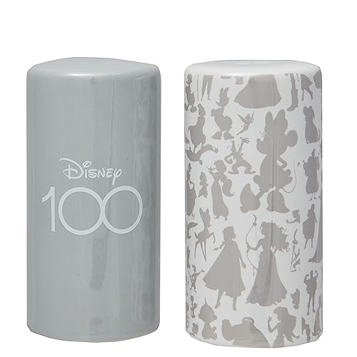 Enesco Disney Ceramics 100Th Anniversary Silhouettes Salt And Pepper Shaker Set, 3.5 Inch, Multicolor #TOP30