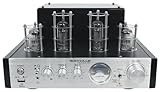 Rockville BluTube SG 70W Tube Amplifier Home Theater Stereo Receiver with Bluetooth, HDMI & Optical, Silver & Black Finish - Perfect for Audiophile Music, Home Theater & Gaming