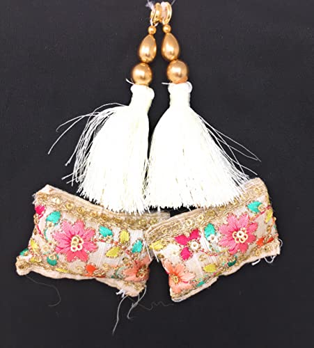 Image of Set of 2 Blouse Latkan 10 cm 15650 (Color : White)