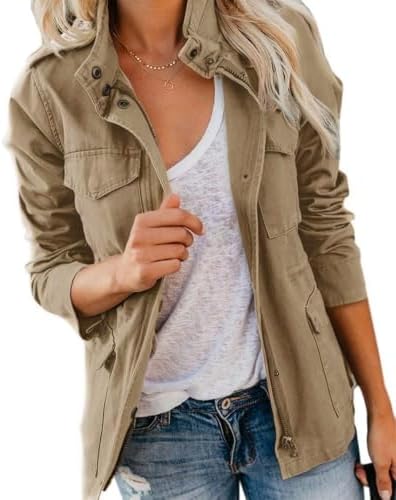 Imily Bela Damen Jacke Sommer Leichte Mantel Parka | Sommerjacke,übergangsjacke,Frühling,Bomberjacke,Kurze,Herbs,Winter,kurzjacke,Blouson