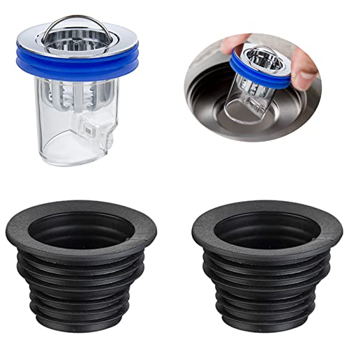 3 Piezas Tapones Silicona Desodorante Sello, Núcleo Drenaje Piso Desodorante, Anillo de Sello de Alcantarillado, para Cocina, Baño, Alcantarilla de la Lavadora, Interfaz Cover