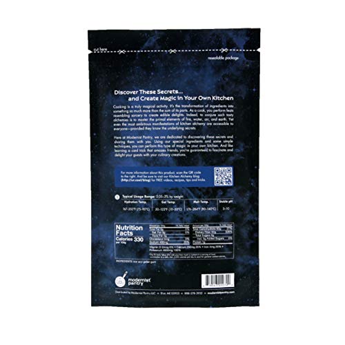 Pure Gellan Gum Lt100 - High Acyl ⊘ Non-Gmo ☮ Vegan ✡ Ou Kosher Certified - 400G/14Oz #TOP2