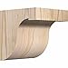 Ekena Millwork COR06X06X06DEL00SDF 5 1/2"W x 6"D x 6"H Del Monte Smooth Corbel, Douglas Fir