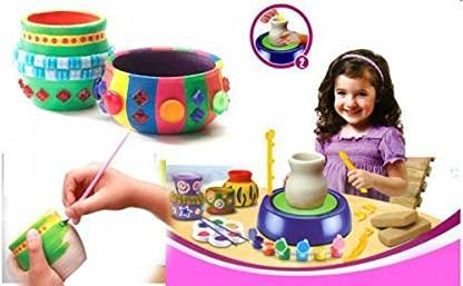Aarav® Premium Art Pottery Wheel Set for Kids, Pottery Wheel for Kids with Clay, Pottery Wheel Game, Pottery Set Pottery Set for Kids (Multi) (B09HCGF86Q) Amazon Price History, Amazon Price Tracker