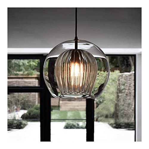 Suspension design double verre pour sublimer votre îlot de cuisine moderne
