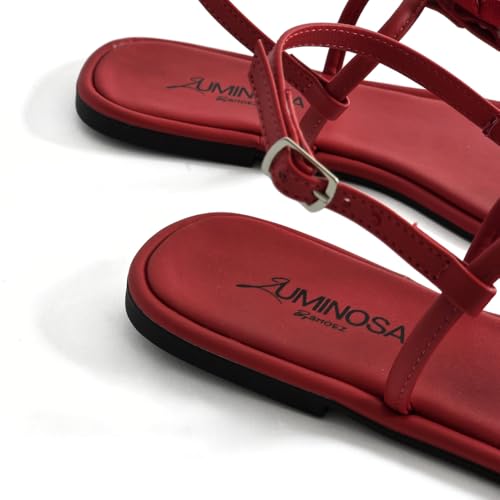 LUMINOSA Women’s Floral Embellished Thong Sandals3