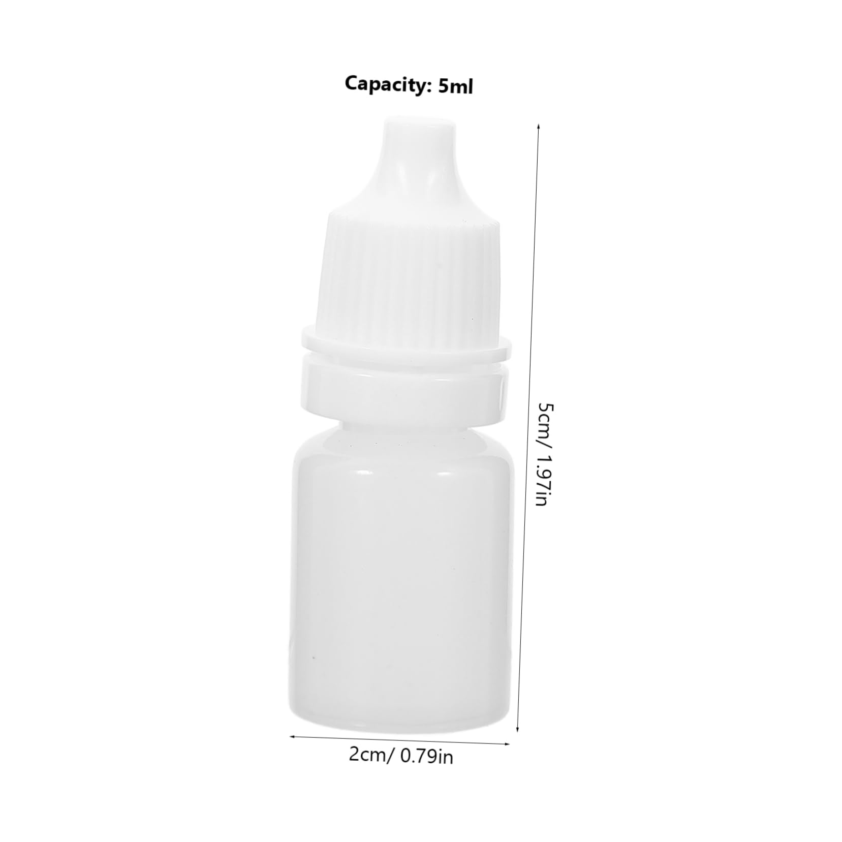 CHILDWEET Eye Liquid Dropper Dropping Bottles 30pcs 5ml Empty Squeezable Dropper Bottles for Solvents Oils