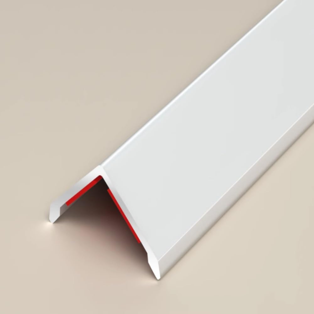 L Listwa narożna do formowania, aluminiowa listwa wykończeniowa, samoprzylepna, 90/48 cm, ochrona narożników na ściany, ciemnoszara, trwała ochrona krawędzi, łatwa instalacja