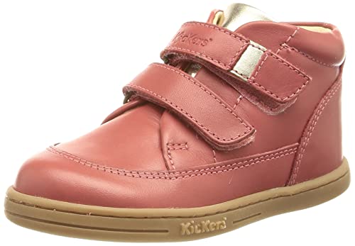 Kickers TRACTOK, Basket Bébé Fille, Rose, 24 EU