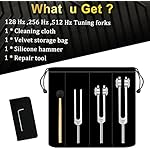 Tuning Forks Set- 128 Hz, 256 Hz, 512 Hz, Tuning Forks Perfect for Healing, Chakra, Sound Therapy, Keep Body, Mind and Spirit in Perfect Harmony - Image 5