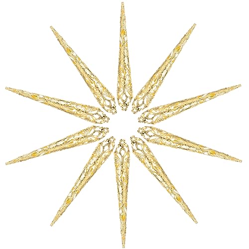 LOGOFUN 10pcs Halloween Finger Nail Claw Rings Ancient Queen Fingernail Rings Metal Finger Knuckle Claw for Halloween Cosplay Drama Dance Show Accessories