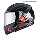 Helmvisier für LS2 FF800/FF353/FF328,Motorradhelm Visier,Motorrad Windschutz Helm Objektiv Visier Vollgesichts,Helmvisiere Zubehör Ersatz,Nicht für andere Modelle empfohlen (Chrom Silber)