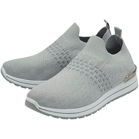 Northern Originals Dolcis Grey Slip-On Trainers Cover