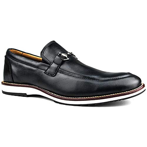 Sapato Casual Brogue Premium Social Detalhes Fivela Couro Cor:Preto;Tamanho:38