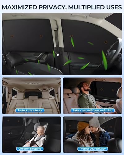Image of Car Window Shades for Tesla Model Y Juniper 2025 2026 with Suction Cups