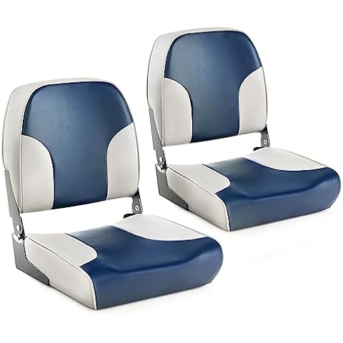 COSTWAY Foldable Low Back Boat Seats Cover