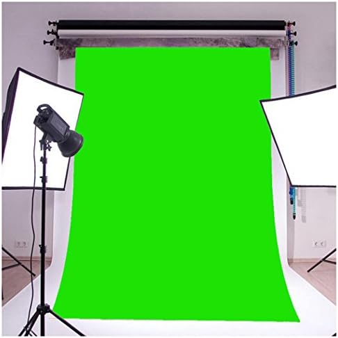 InKach Photography Backdrop - 5 x 7ft Photography Background Screen Pure Color Photo Studio Props (Green)
