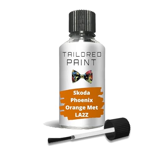 Tailored Paint Phoenix Orange Met La2z For Skoda 2000-Present Touch Up Paint Repair 30Ml Bottle (Touch Up)
